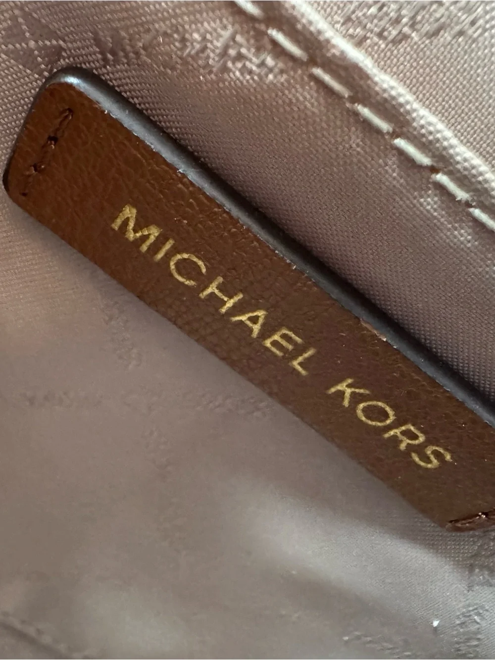 Michael Kors Brown Leather Crossbody Bag